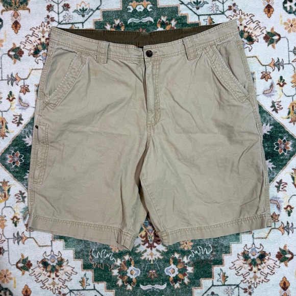 Outdoor Life Other - Outdoor Life‎ Men's Khaki Cargo Shorts Size 38 Cotton Utility Pockets